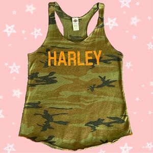 Camo Harley Davidson Tank Top Women's M